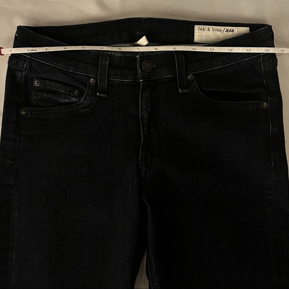 Rag & Bone Stiletto Boot Cut Dark Wash Denim Jeans Size 28 Cotton Blend - Picture 11 of 16